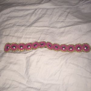 pink pewter headband